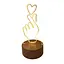 Світильник нічник 3D серце в руках 220в - мініатюра 1