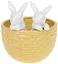 Декоративное кашпо Кролики в корзинке BonaDi 14х13.5х15.2 см dec0009173 - миниатюра 1