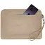 Кожаный чехол BlankNote для ноутбука на молнии с карманом и петлей на руку Светло-бежевый - миниатюра 1