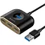 USB-хаб Baseus Square Round Box 4-Port USB-A Black 1 м (CAHUB-AY01) [77938] - мініатюра 2