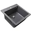 Гранітна мийка Globus Lux Aosta сiрий металiк 490x455мм-А0003 000023575, Сірий - мініатюра 3