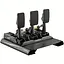 Комплект педалей MOZA CRP2 USB тензодатчик 200 кг карбонова підставка чорний - мініатюра 2