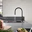Смеситель для кухни Hansgrohe Talis 210 1jet с вытяжным изливом Sbox черный матовый 72803670 Черный матовый - миниатюра 4