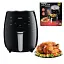 Фритюрница электрическая безмасляная. Аэро-фритюрница на 6 л Zepline ZP-085 3000 Вт LED дисплей - миниатюра 2