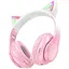 Наушники Hoco Bluetooth W42 Cat Ears over-ear BT headphones розовые - миниатюра 1