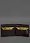 Кожаное портмоне 13.1 зажим с хлястиком темно-коричневый краст - миниатюра 5