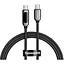 Кабель с дисплеем Baseus Display Fast Charging Data Cable Type-C to Type-C 1 м 100W 5A CATSK-B01 - миниатюра 1