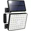 Солнечные охранные светильники Tailcas Наружный датчик движения, 4 режима Солнечные светильники на открытом воздухе IP65 - миниатюра 1