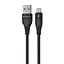 Кабель Proove Soft Silicone USB to Lightning 2.4A (1m) black - мініатюра 1