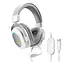 Игровые наушники с микрофоном Fifine H-6W RGB USB 7.1 White - миниатюра 2