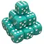 Настольная игра Games 7 Days Кубик D6 с точками (аквамарин) , 1 шт. (g7dd6dotsaqua) - миниатюра 1