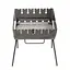 Розкладний розбірний мангал валіза дворівневий на 6 шампурів, Wood&Steel Чорний 82021 - мініатюра 1