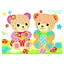 Детская мозаика по номерам "Медвежата" 13-126-5 разноцветные камешки - миниатюра 1