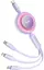 Кабель Baseus Bright Mirror 2 Series 3-in-1 (Micro USB+Lightning+Type-C) 100W (1.1m) purple (CAMJ010205) - мініатюра 1