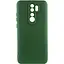 Чохол TPU GETMAN Liquid Silk Full Camera для Xiaomi Redmi Note 8Pro Зелений / Dark green - мініатюра 1