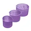 Набор из 3 силиконовых форм для выпекания пасхальной выпечки пасхи и куличей (паски) Ø20/12/15 см, A-plus Сиреневый 84376 - миниатюра 5
