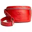 Шкіряна поясна сумка червона - мініатюра 1