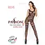 Бодістокінг Passion BS045 комбінезон імітація панчох та боді S/M/L black - мініатюра 5
