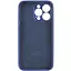 Чохол Epik Silicone Case Full Camera Protective (AA) для Apple iPhone 13 Pro (6.1) Синій/Deep navy - мініатюра 2
