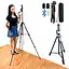 Универсальный штатив NeePho NP-3180S не съемная площадка + держатель + пульт (50-136см) Черный - миниатюра 5