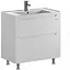 Тумба з умивальником Sanwerk Ера 100 Білий з умивальником Принц MV0000408 Білий - мініатюра 1