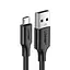 Кабель Ugreen US289 USB 2.0 - micro-USB Nickel Plating 1м чорний (60136) - мініатюра 1