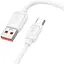 Кабель Hoco X115 Surpass 100W fast charging data cable Type-C Белый - миниатюра 1