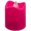 Декоративна свічка LED з полум'ям Bambi 12-67C(Pink) 4 см, рожевий - мініатюра 1