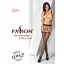 Эротические колготки-бодистокинг Passion S004 black имитация высоких чулок и тоненького пояска S/M/L - миниатюра 7