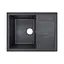 Кухонна мийка Lidz 650x500/200 BLA-03 (LIDZBLA03650500200), Чорний - мініатюра 1
