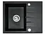 Кухонна мийка гранітна Rea North black metalic ZLE-00126, Чорний - мініатюра 10