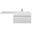 Тумба Мойдодир Prime 80-A Adam 140 R Білий підвісна з крилом над пральною машиною Білий - мініатюра 1
