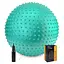 Мяч для фитнеса (фитбол) Cornix 55 см массажный Anti-Burst Mint XR-0472 - миниатюра 1