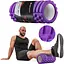 Роллер массажер (валик, ролик) Hop-Sport EVA 33см HS-A033YG фиолетовый - миниатюра 4