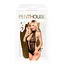 Боді з високим коміром та глибоким декольте Penthouse - Perfect Lover Black M/L - мініатюра 3