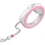 Повідець-рулетка для собак Waudog R-leash, кругла, XS-M, до 40 кг, 2,9 м, світловідбиваюча стрічка рожевий - мініатюра 2
