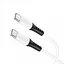 Кабель Hoco X82 Type-C to Type-C 60W silicone charging data cable белый - миниатюра 1
