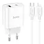 МЗП Hoco C80A Plus Rapido PD20W+QC3.0 (1USB-A/1C) + кабель Type-C to Lightning White - мініатюра 1