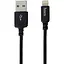 Кабель Hoco X14 Times speed Lightning charging cable L-1 м Чорний - мініатюра 1