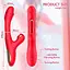 Вибратор для женщин 3в1 силиконовый 21 режим стимуляции клитора usb 25 см красный - миниатюра 5