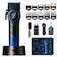 Машинка для стрижки VGR V-001 Blue (10 насадок) 4600 mAh LED дисплей - мініатюра 1