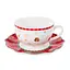 Чайный набор Lefard Christmas Delight, 250 мл, белый с красным (985-143) - миниатюра 1
