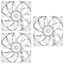 Комплект вентиляторів ID-Cooling TF-12025-PRO ARGB TRIO WHITE (TF-12025-PRO ARGB TRIO WHITE) - мініатюра 2
