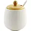 Сахарница Interos с ложкой и деревянной крышкой фарфоровая 340 мл (PJ03431-1) - миниатюра 1
