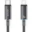 Кабель Usams US-SJ659 Type-C To Lightning PD Fast Charging Transparent Data Cable With Light-Cloud Series 1,2 м Черный - миниатюра 1