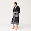 Кімоно жіноче з плюшевого велюру Kimono Black and White Zebra 18366 M - мініатюра 6