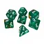 Набор кубиков Double Color Glitter 7 Dice Set - Aqua-Gold , 7 шт. (g7dglitdc04) - миниатюра 1