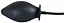 Анальна пробка True Black Inflatable Anal Plug 11.5 см (чорний) - мініатюра 4
