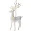 Украшение декоративное Chomik Олень пластик белый 9x15 см (BAI5928) - миниатюра 3