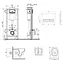 Набір Q-tap Nest 4 в 1 підвісний унітаз Jay Ultra Quiet 485x360x320 + комплект інсталяції QT07335177W45141 - мініатюра 2